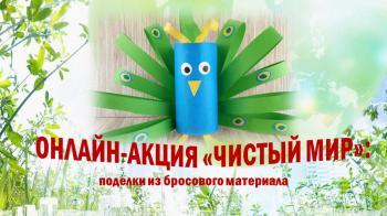 Онлайн-акция «Чистый мир» по изготовлению поделок из бросового материала Онлайн-акция «Чистый мир» по изготовлению поделок из бросового материала